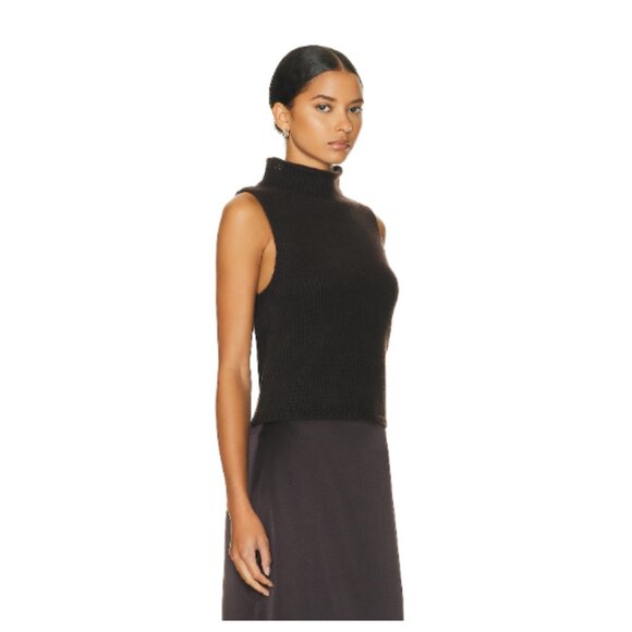 SABLYN Marceline Cashmere Turtleneck Top chocolate brown NWT size‎ XS - Picture 2 of 8